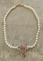Perlenkette mit Anhänger/div. Zirkonien