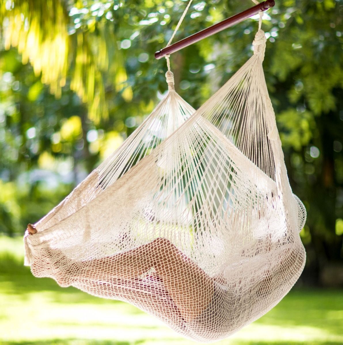 Gartenhängesitze: MacaMex Mexikanischer Netz-Hängesessel Deluxe – Neu und originalverpackt aus Tulln von HaengemattenShop 3