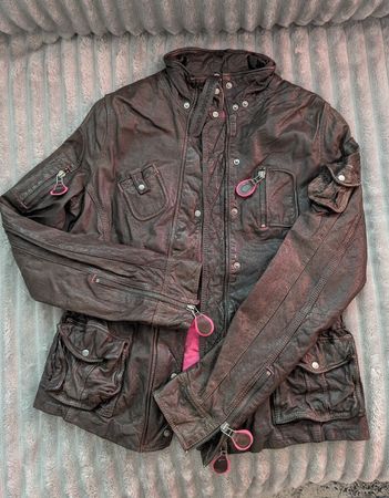 Erstes Leder. Jacke Gr.ca.36. Neu. 