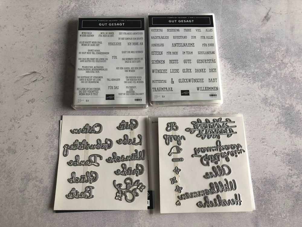 Gut gesagt inkl. Stanzen - Stampin Up A | Kaufen auf Ricardo