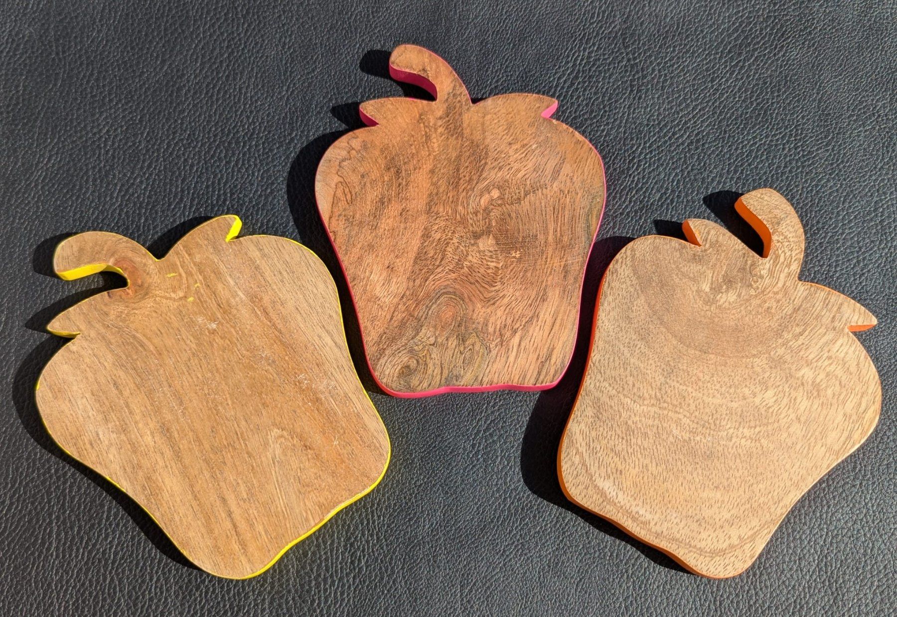 Sottobicchieri: Schneide- oder Servierbrettchen, Paprika-Design, 3er Set – Nuovo e nell'imballaggio originale da Winterthur venduto da sax8400
