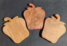 Schneide- oder Servierbrettchen, Paprika-Design, 3er Set