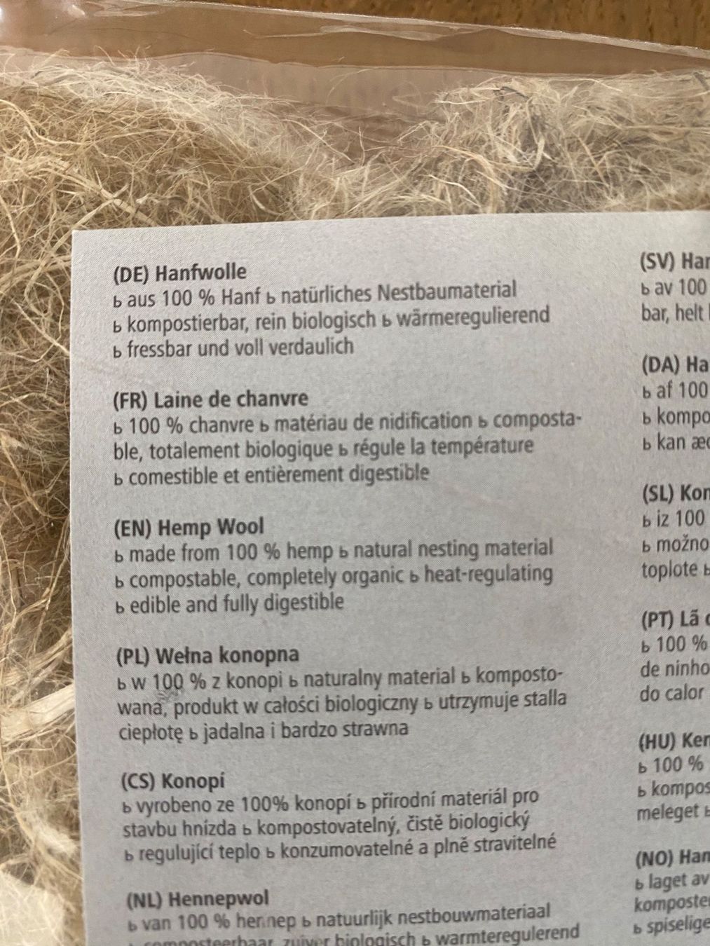 Lana: Hanfwolle / Laine de chanvre / Hemp wool – Nuovo e nell'imballaggio originale da Gümligen venduto da Farrolito 3