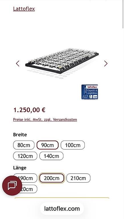 Reti a doghe: Lattoflex 300plus Lattenrost, neu – Nuovo e nell'imballaggio originale da Stein AG venduto da Amic_5275
