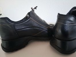 Rieker Leder Schuhe Gr 36 Damen, schwarz