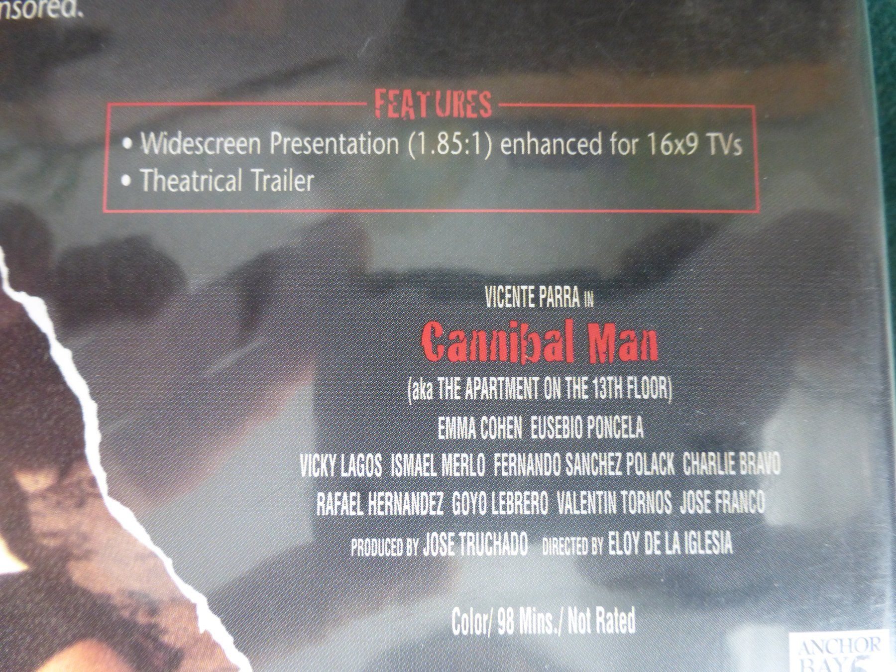 Tutti i DVDs: Cannibal Man Horror DVD – Usato da Zumikon venduto da psisound 2