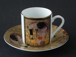 Espressoset * Der Kuss * von Gustav Klimt - Vienna Austria