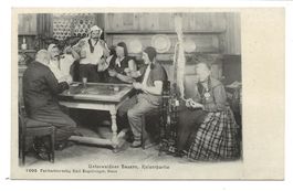 Jassen - Unterwaldner Bauern Kaiserpartie - Spinnrad um 1920