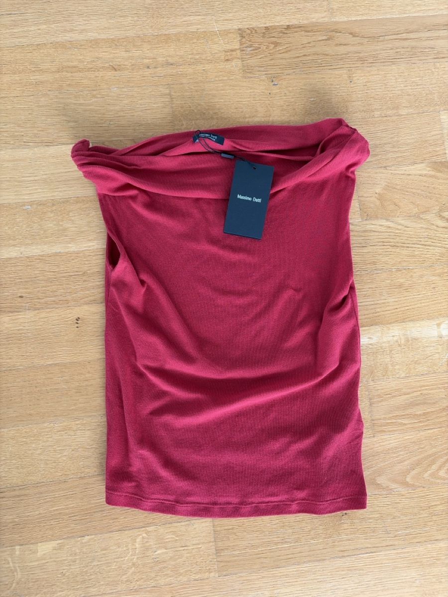 Massimo Dutti Top: Massimo Dutti Top mit Etikett Gr. XS Rot – Nuovo (secondo la descrizione) da Zürich venduto da ufe_f5q5 1