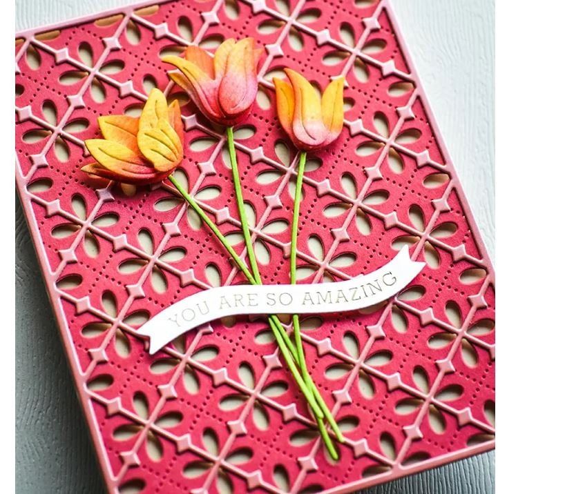 Sciablone: Neues Stanzschablonenset Tulpen – Nuovo e nell'imballaggio originale da Effretikon venduto da wenuss 2