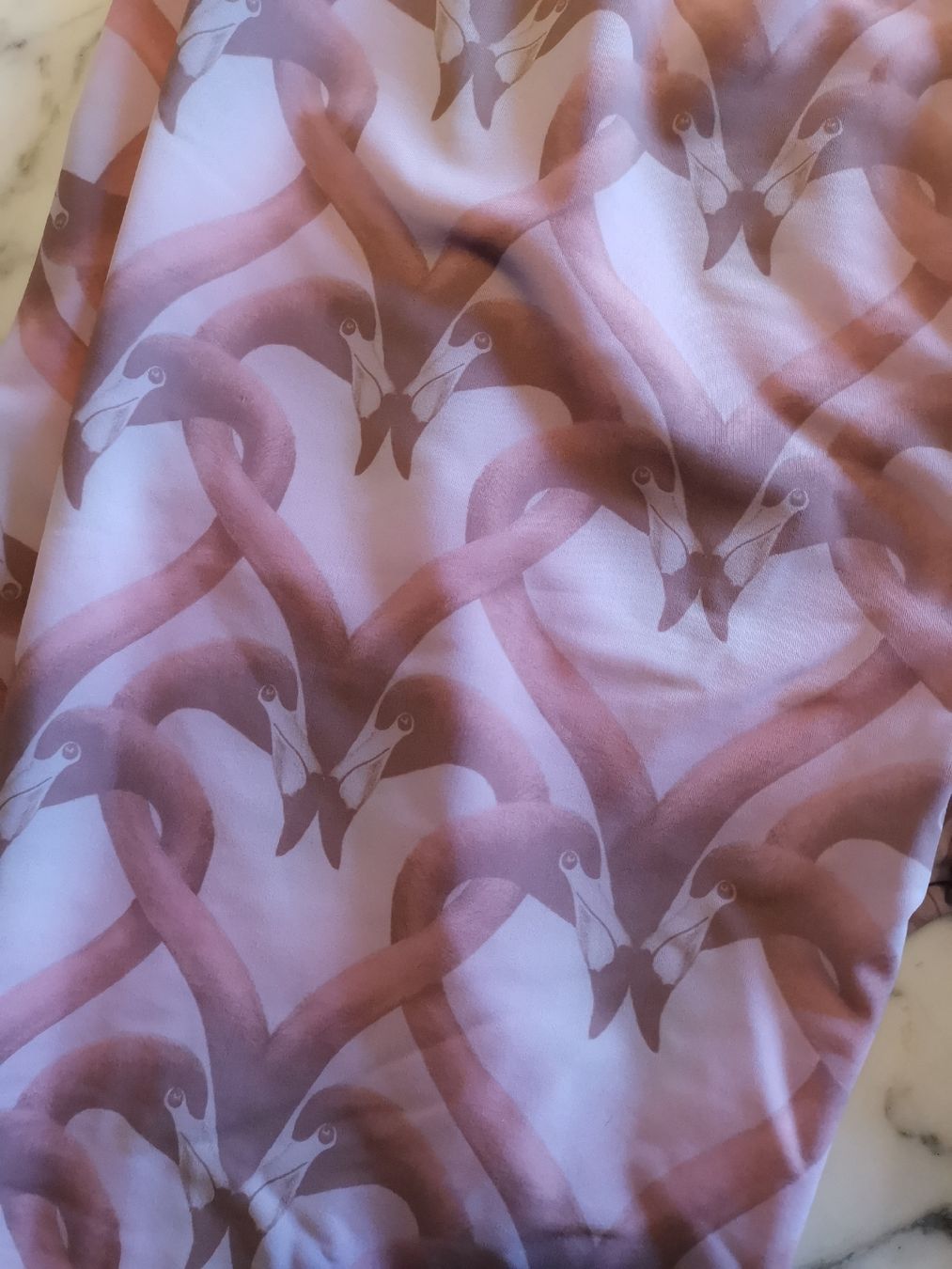 Leggings: Hand printed Leggings, pink_flamingo – Usato da Uerikon venduto da pink_flamingo