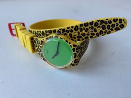 SWATCH Swiss Uhr Design Geremy Scott Leopard im Jungel