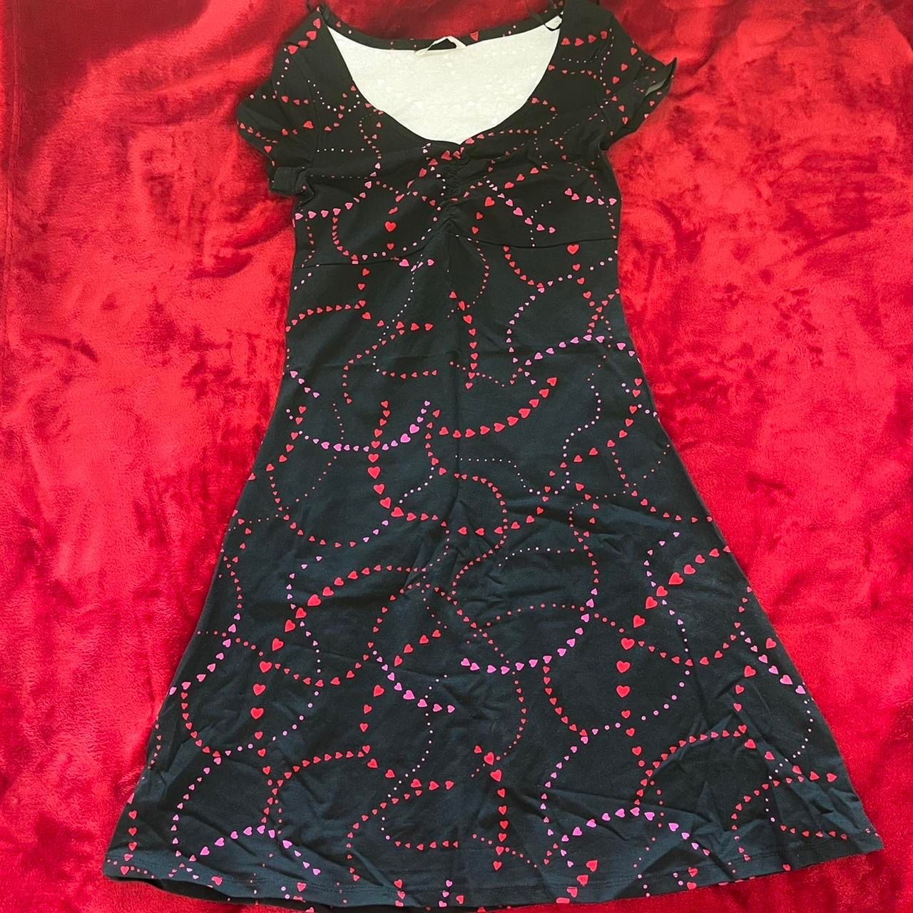 C&A Vestiti: Black Red Heart Dress – Nuovo (secondo la descrizione) da Basel venduto da 1moonstar