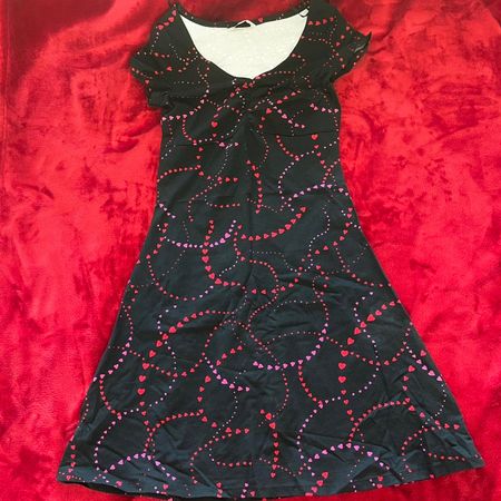 Black Red Heart Dress