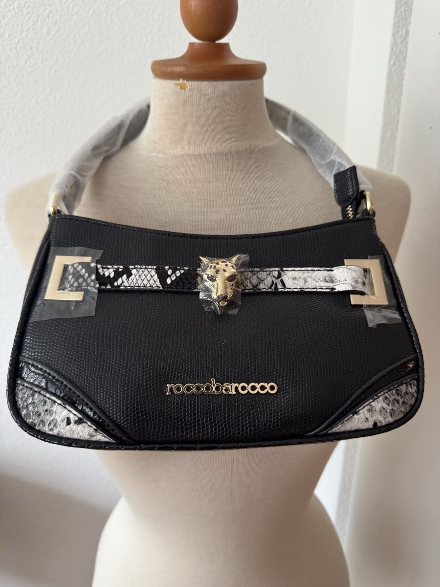 Roccobarocco Taschen für Damen: Sac RoccoBarocco noir et python NEUF chic – Neu und originalverpackt aus Morges von sandy069
