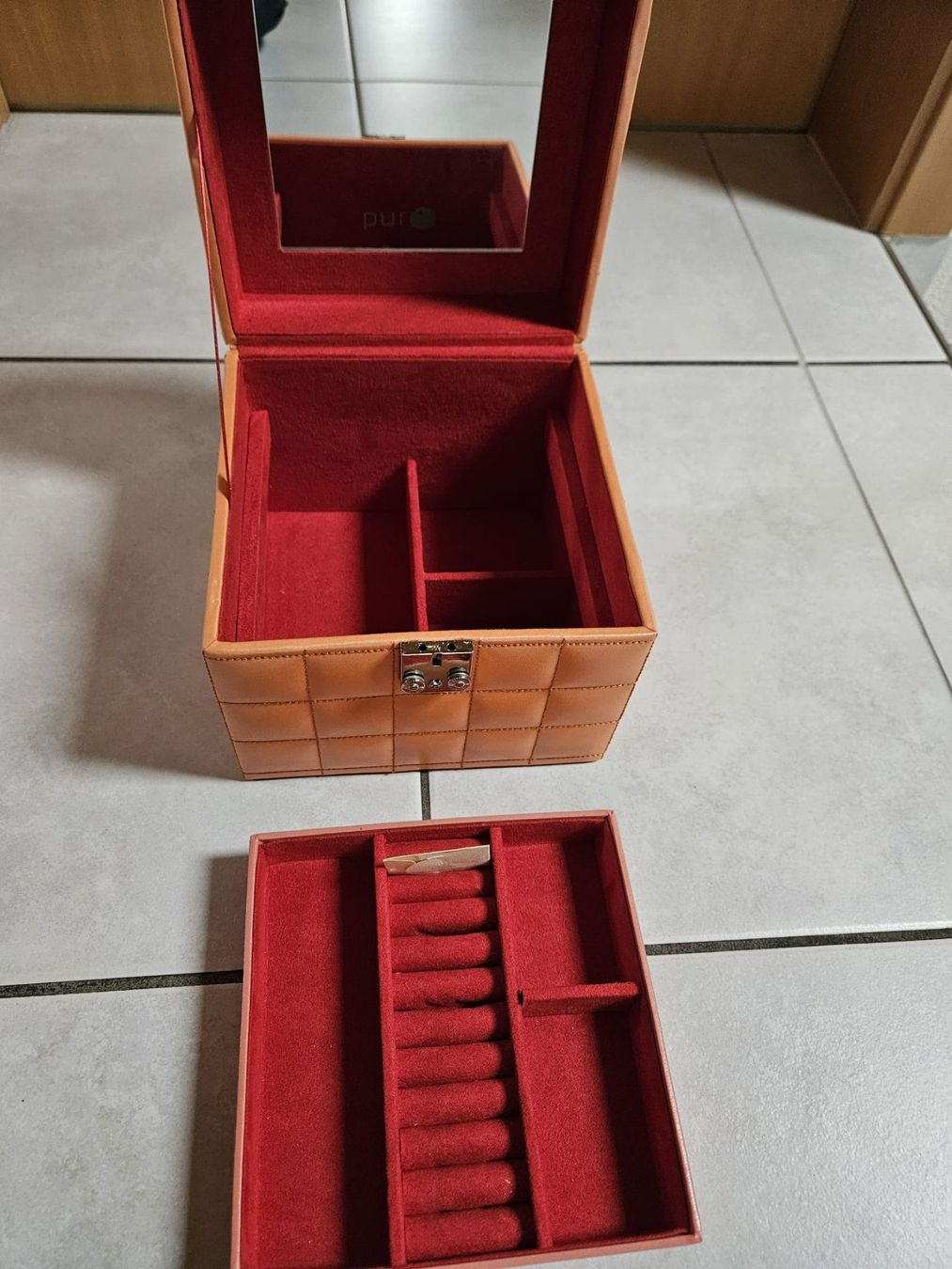 Portagioie: Schmuckschatulle orange – Usato da Birrhard venduto da pas_5sl2 4