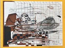 Dieter Roth Original Lithographie Hüte handsigniert 1974