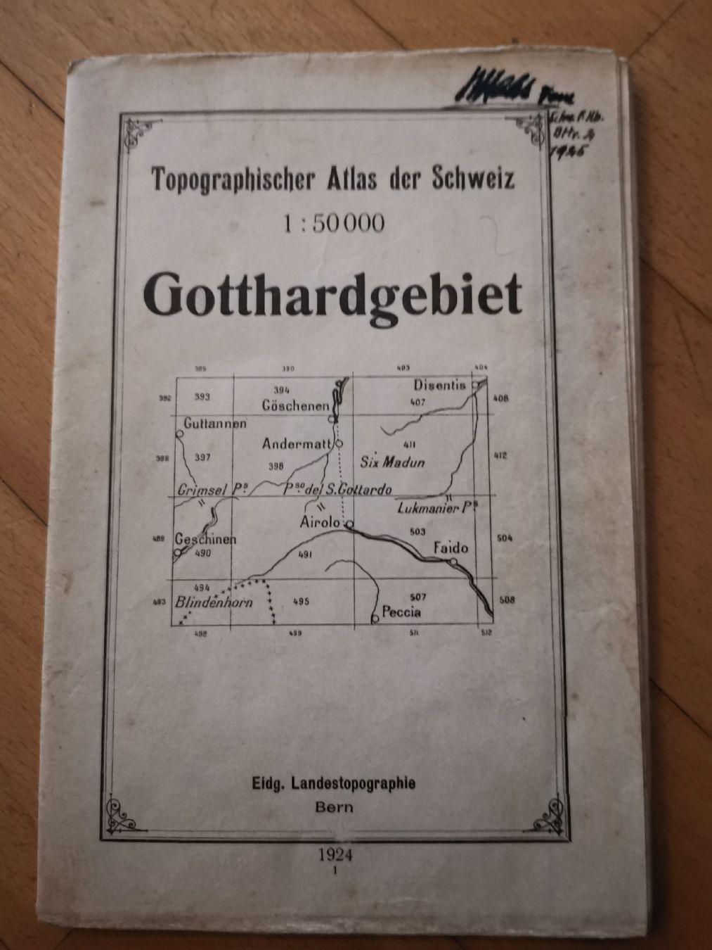 Cartine & Atlanti: Topographischer Atlas der Schweiz "Gotthardgebiet". – Usato da Egg b. Zürich venduto da Pronsch