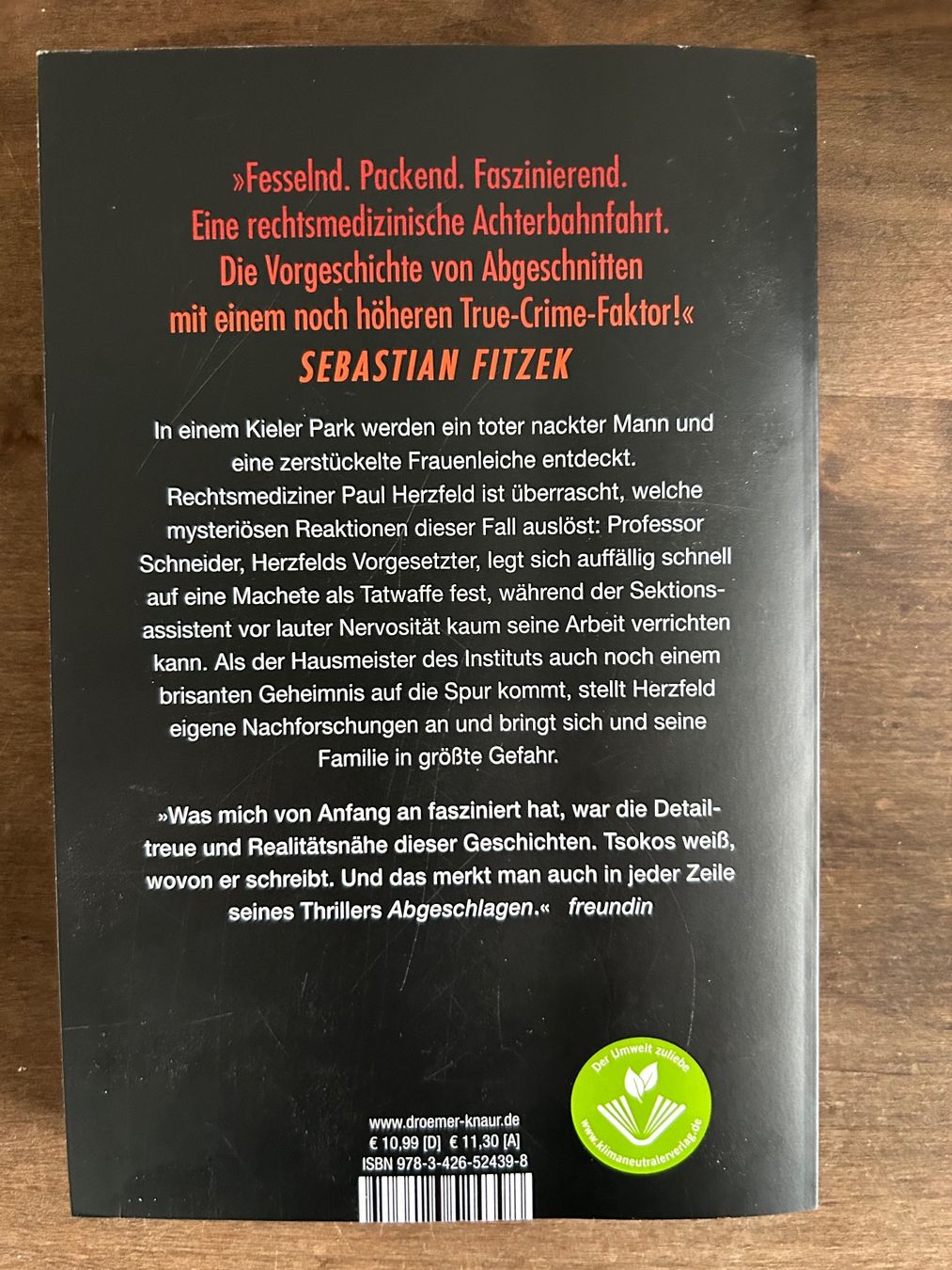 Libri: ABGESCHLAGEN ein Paul-Herzfeld-Thriller – Usato da Hausen am Albis venduto da monaaa 1