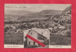 Gruss aus Villigen bei Brugg (AG) 2-Bild Lichtdruck