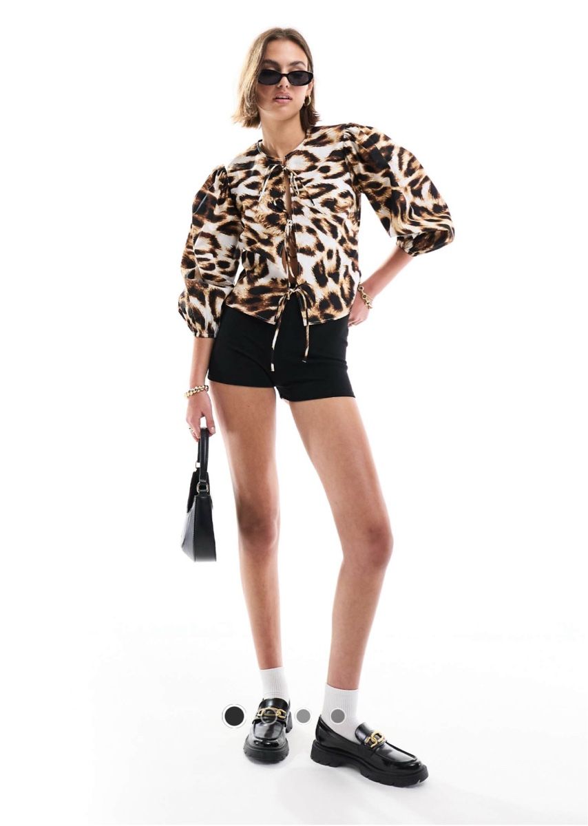 Asos Tops: ASOS DESIGN - Langärmliges Baumwoll-Oberteil mit Bindedetail – Neu (gemäss Beschreibung) aus Zürich von ElissZurich 1