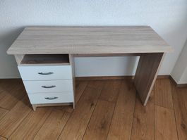 Schreibtisch 120x48cm mit drei Schubladen