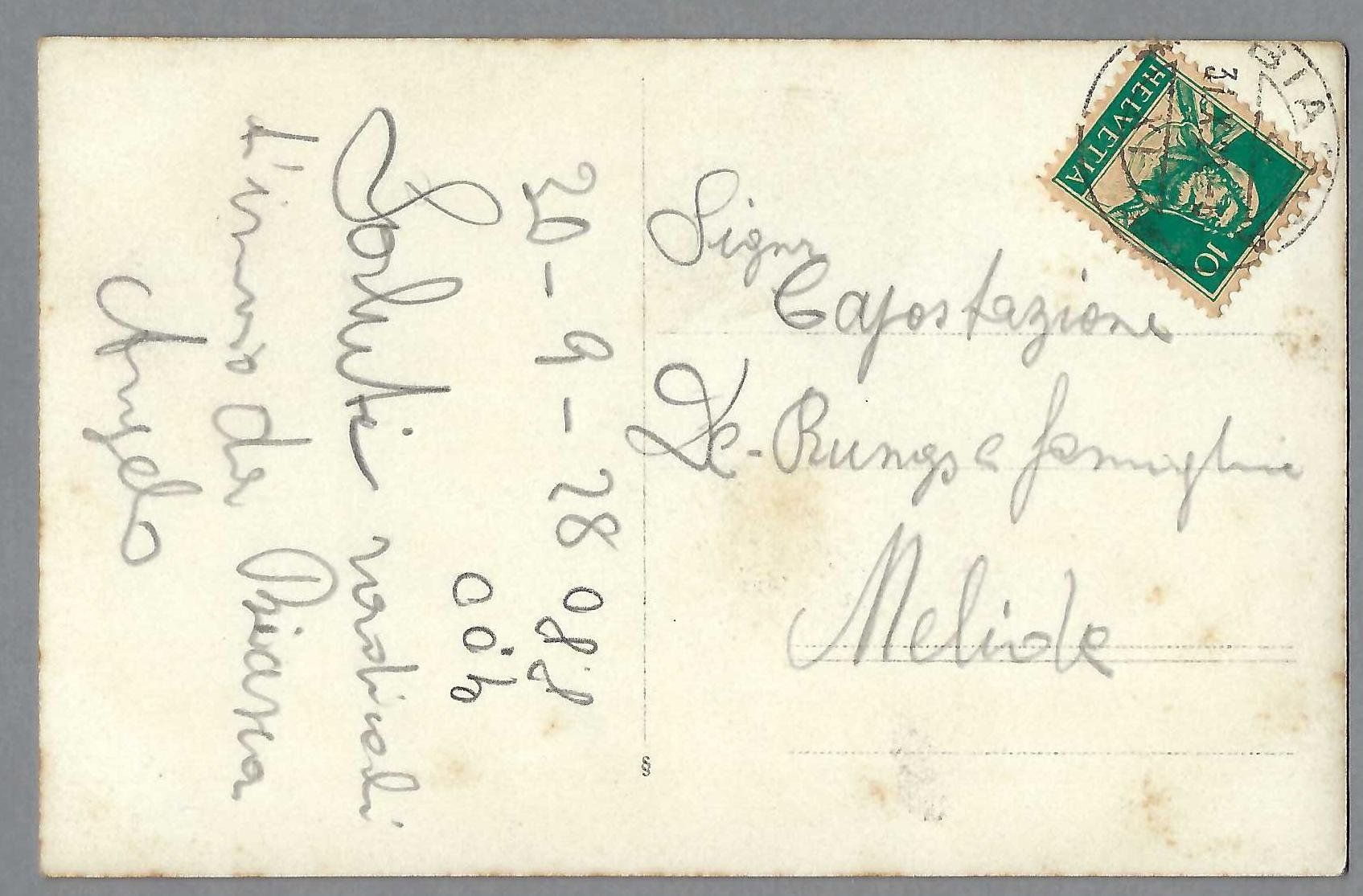 Cartoline postali: BIASCA ? (0 1928 a tergo); VESSILLO. – Usato da Pura venduto da ulisse1957 1