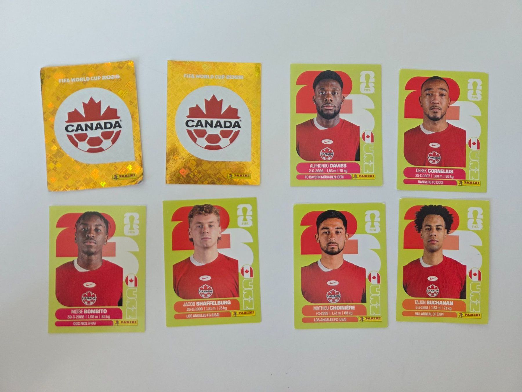 Panini Carte collezionabili: Sticker Panini WM 2026 Kanada 8 Stk – Nuovo (secondo la descrizione) da Baar venduto da Honzik02