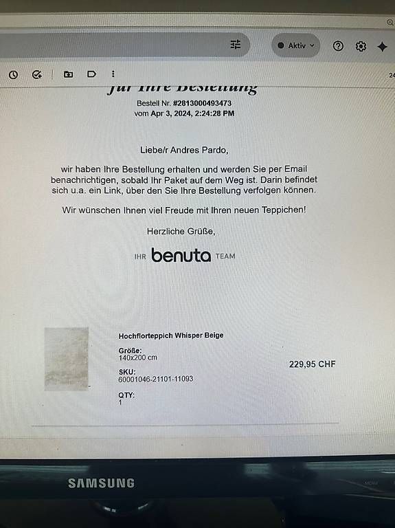 Tappeti: Flauschiger Teppich, beigegrau, neuwertig – Usato da Schaffhausen venduto da Apardo01 3