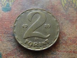 HONGRIE  2  Forint  1989