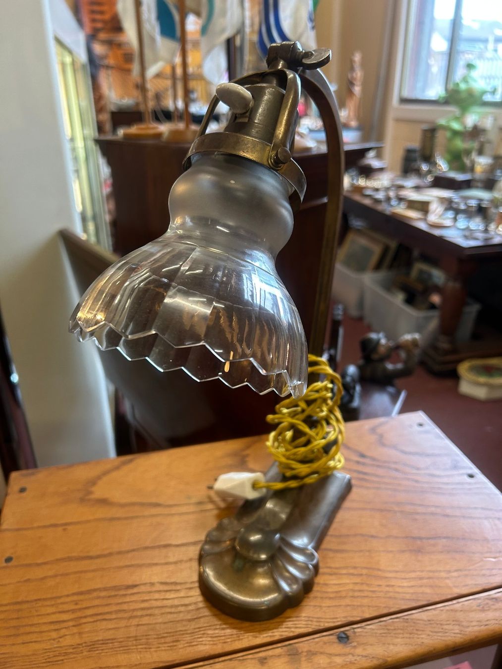 Lampade: Antike Jugendstil Tischlampe – Usato da Sugiez venduto da brockicenter 1