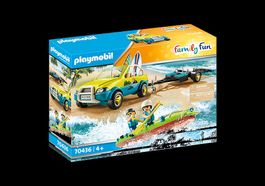 Playmobil Family Fun 70436 Strandauto mit Kanuanhänger Neu