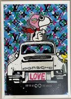 Death: Snoopy loves his Vuitton Porsche, signiert