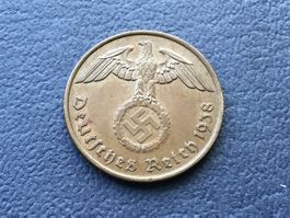 2 Reichspfennig Drittes Reich 1938 G.