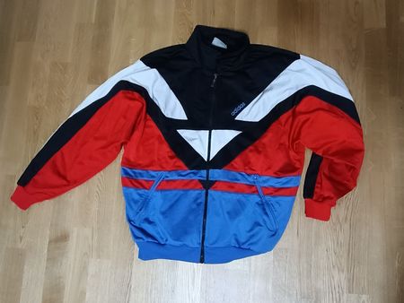 Adidas Trainingsjacke Herren rot blau schwarz weiss Grösse L