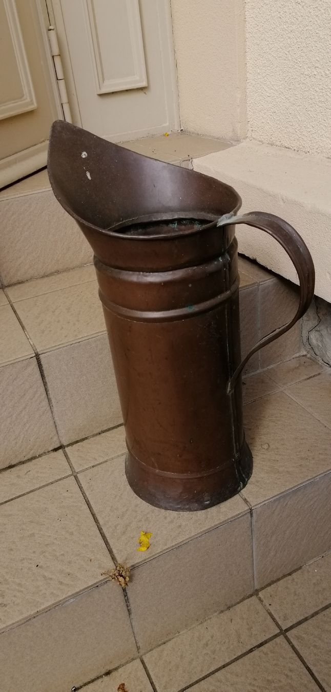 Vasi per fiori: pot en cuivre ancien  – Usato da Lausanne venduto da Jdelta 1