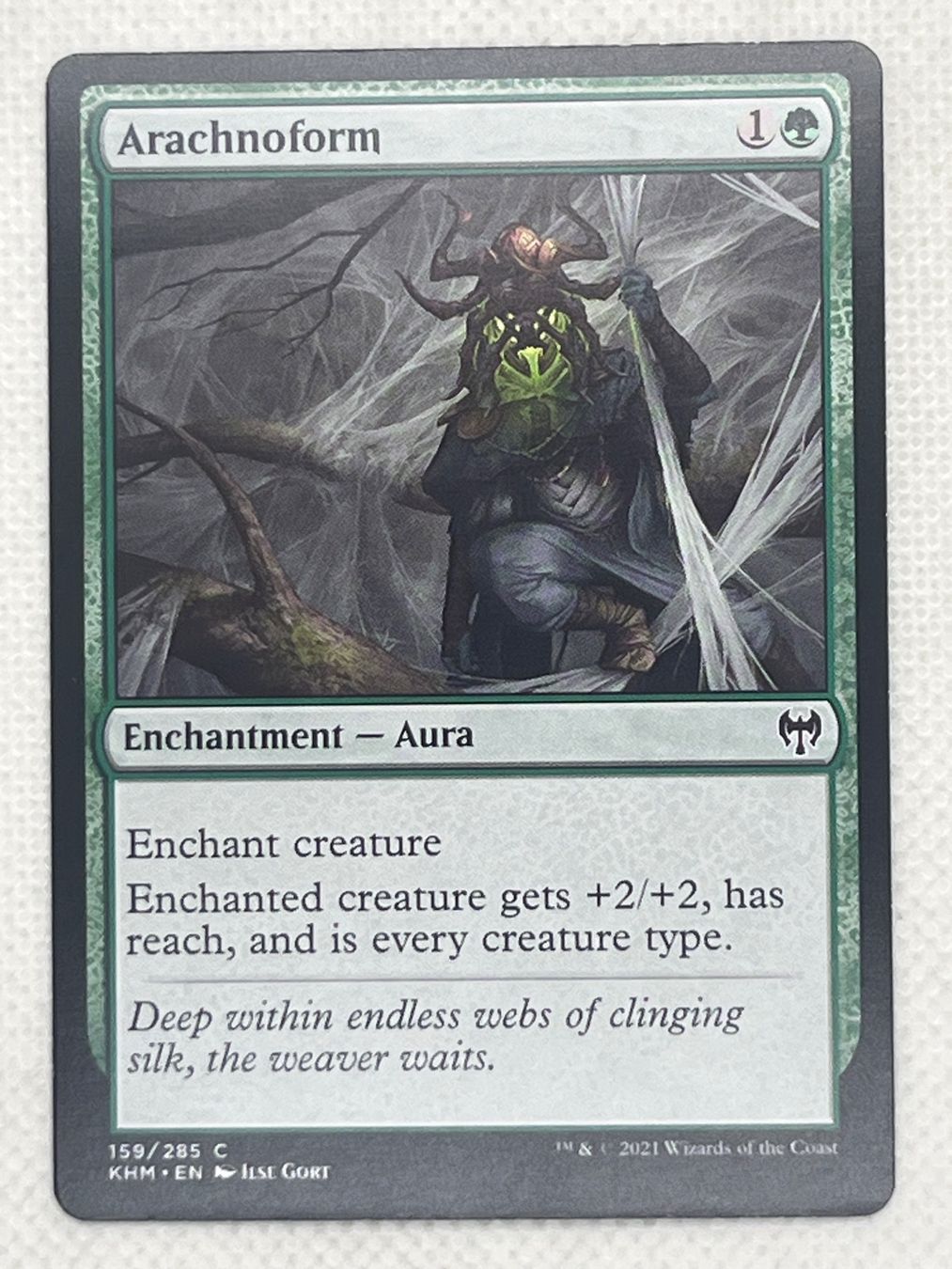 Magic The Gathering Carte collezionabili: MTG Arachnoform KHM 159 Englisch Common – Usato da Hinterkappelen venduto da Kim1992