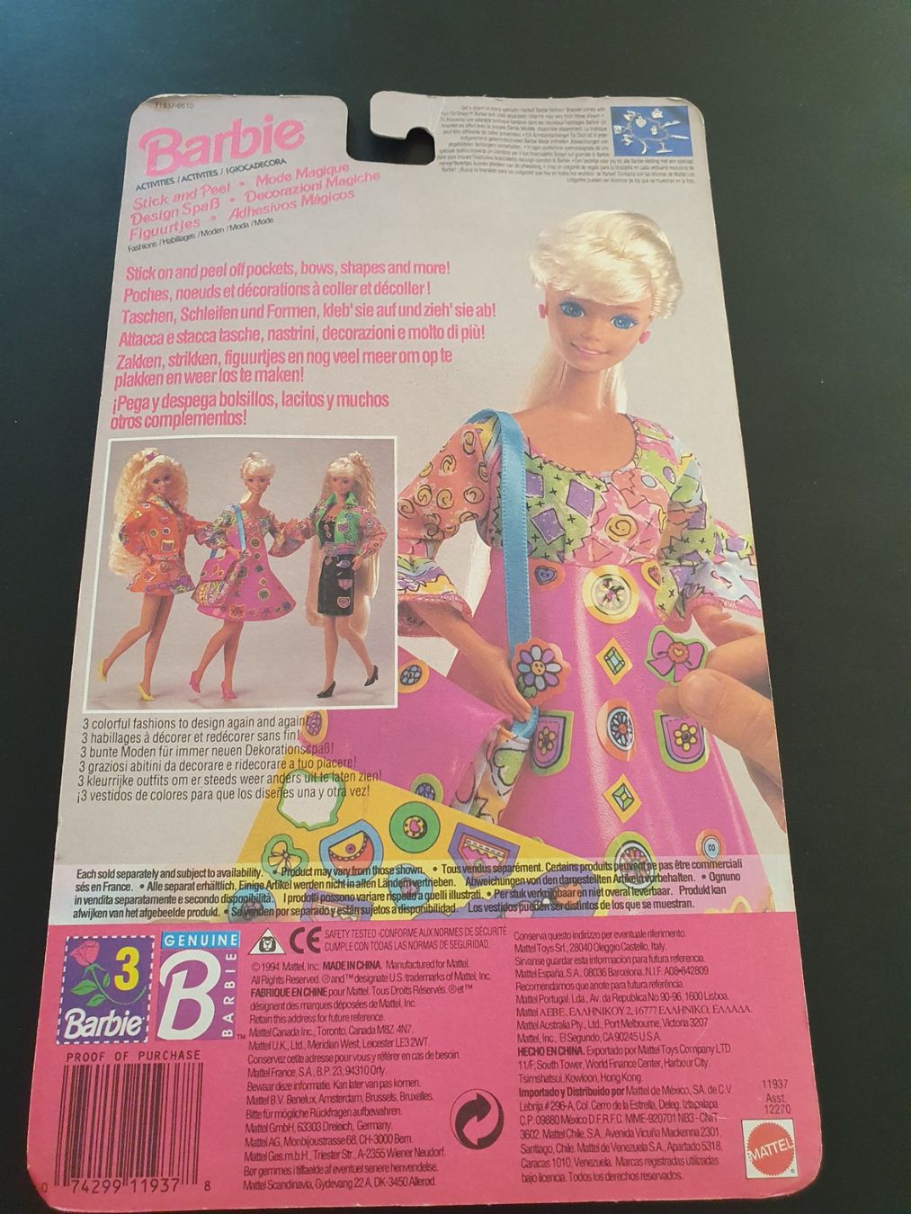 Poupées: Barbie Kleidung 1994 – D'occasion à Zürich par summersand 1