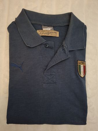Polo bleu marine Puma en 100% coton,