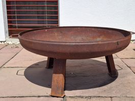 Feuerschale, Metall rostig, 85cm guter Zustand