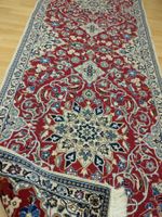 Orientteppich Läufer Nain 9la mit Seide, pink/rosa 92 x 265