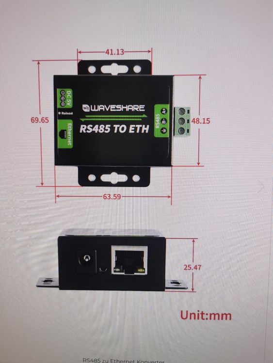 RS485 zu Ethernet Konverter | Kaufen auf Ricardo