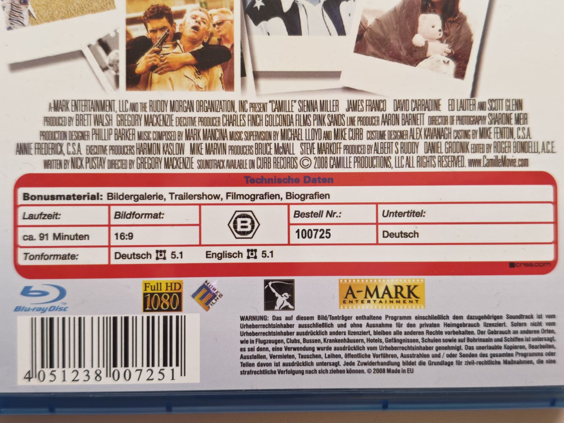 Tutti i DVDs: Camille – Usato da Liestal venduto da Kratzilla 3