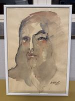 Aquarell Hand signiert 