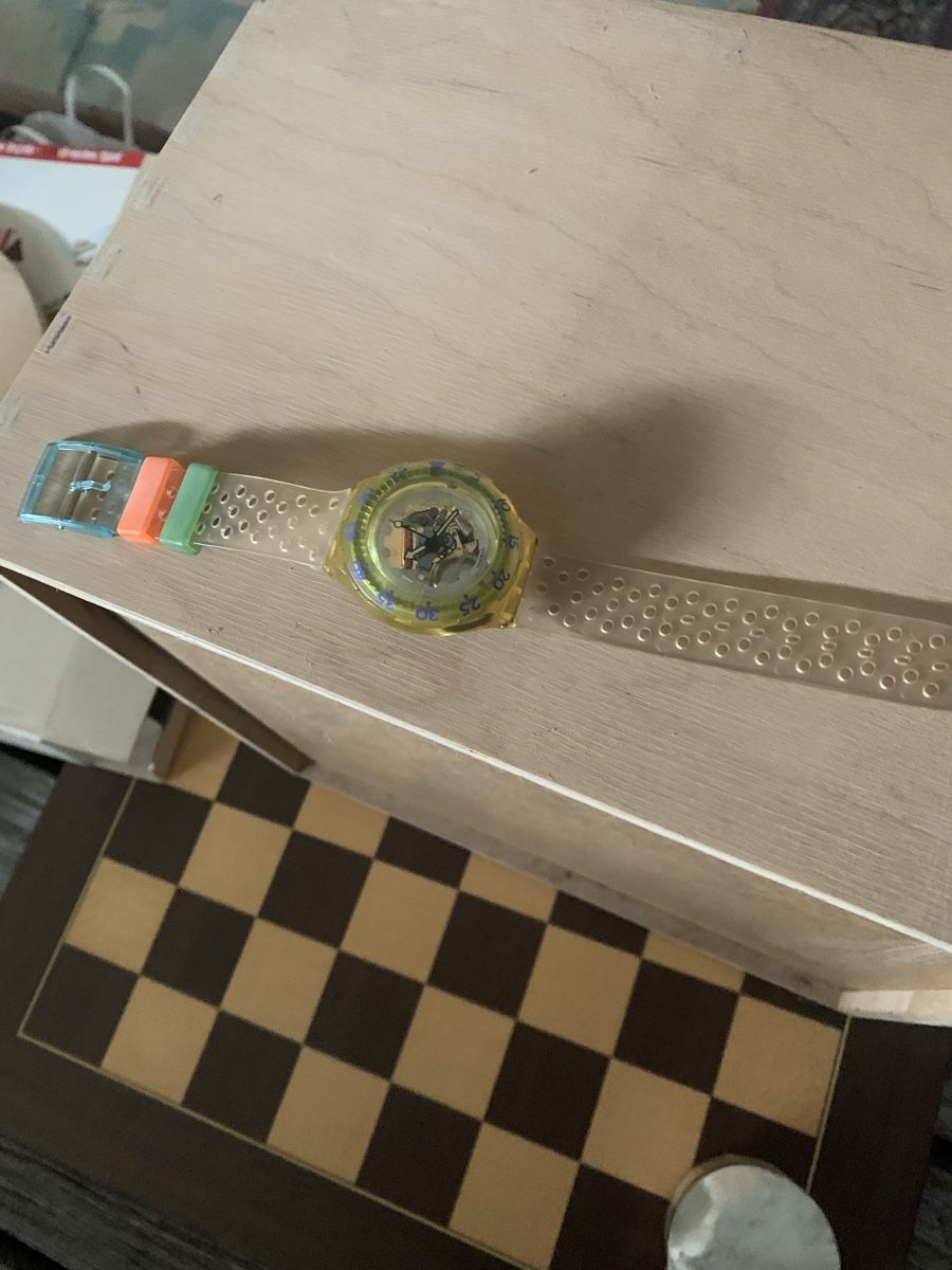 Swatch Uhren: Swatch Uhr Scuba Jelly bubbles 1990 – Gebraucht aus Brugg AG von Simone92 2