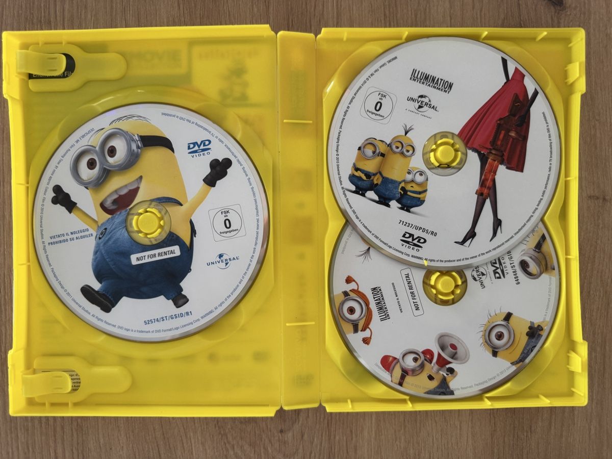 Tutti i DVDs: Minions & Ich Einfach unverbesserlich 3er DVD Box – Usato da Biberist venduto da etesummer 2