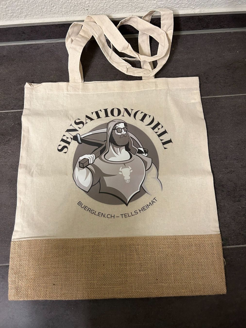 Taschen: Jute - Tasche Tell's Souvenir – Gebraucht aus Hagendorn von Teora66