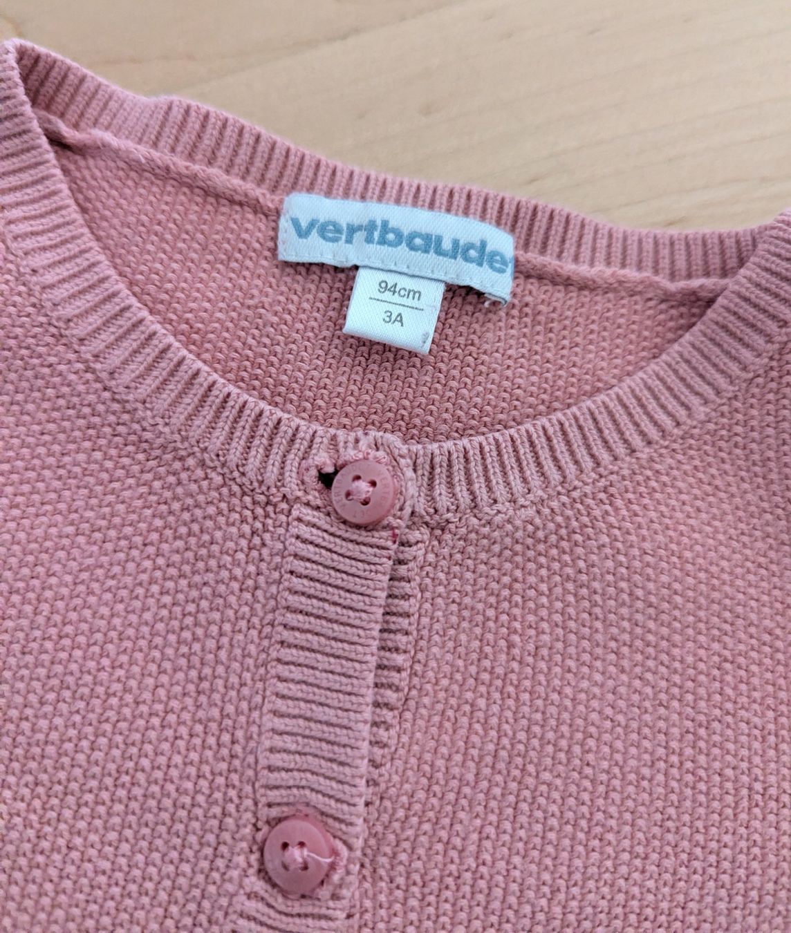 Vertbaudet Giacche & Cappotti: Vertbaudet Cardigan pink Grösse 92 – Usato da Uster venduto da petches 1