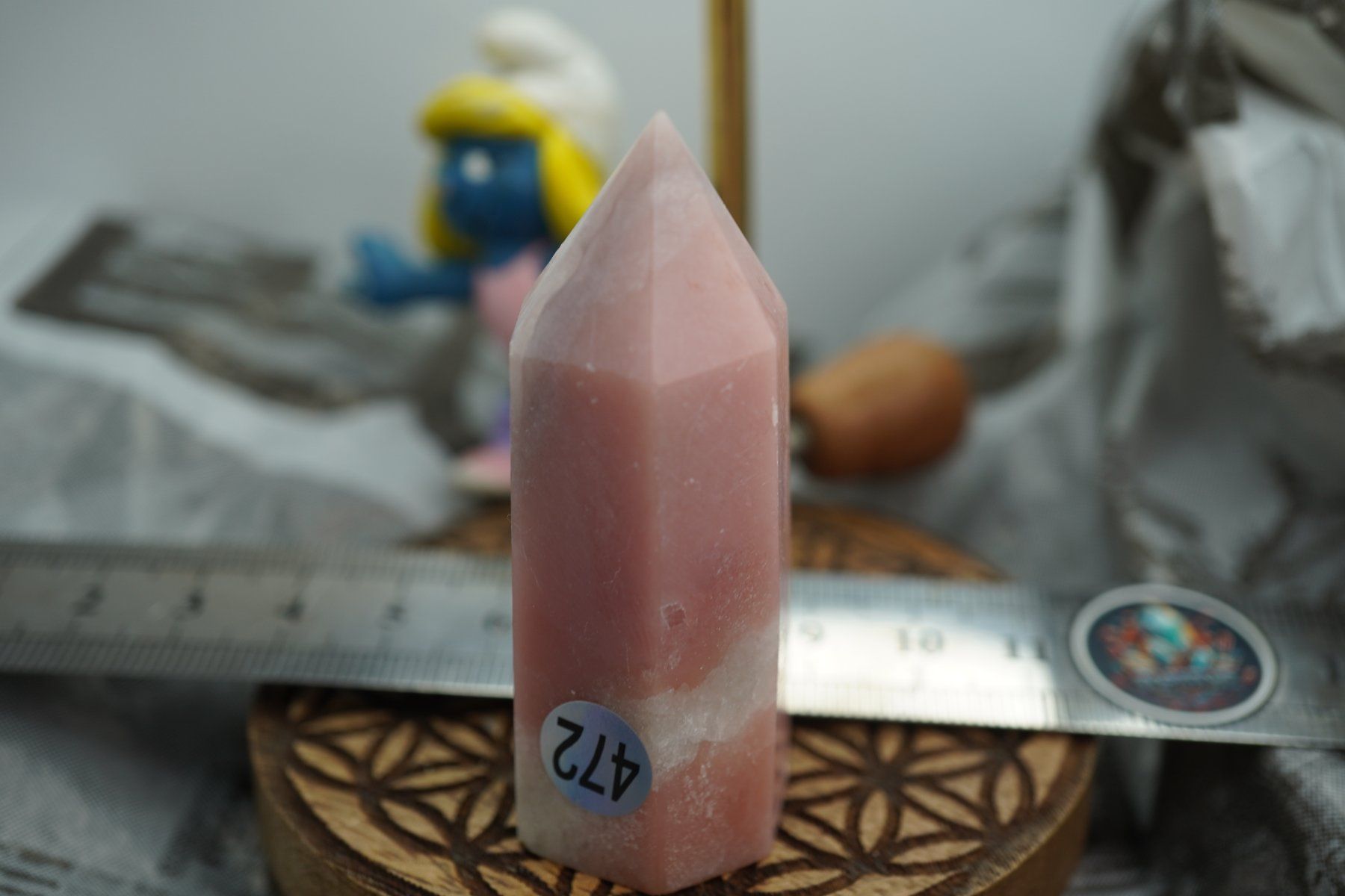 Mineralien & Heilsteine: Rosa Opal Peru   Spitze    6.5cm x 2,5cm – Neu und originalverpackt aus Eschenbach SG von topstone 2