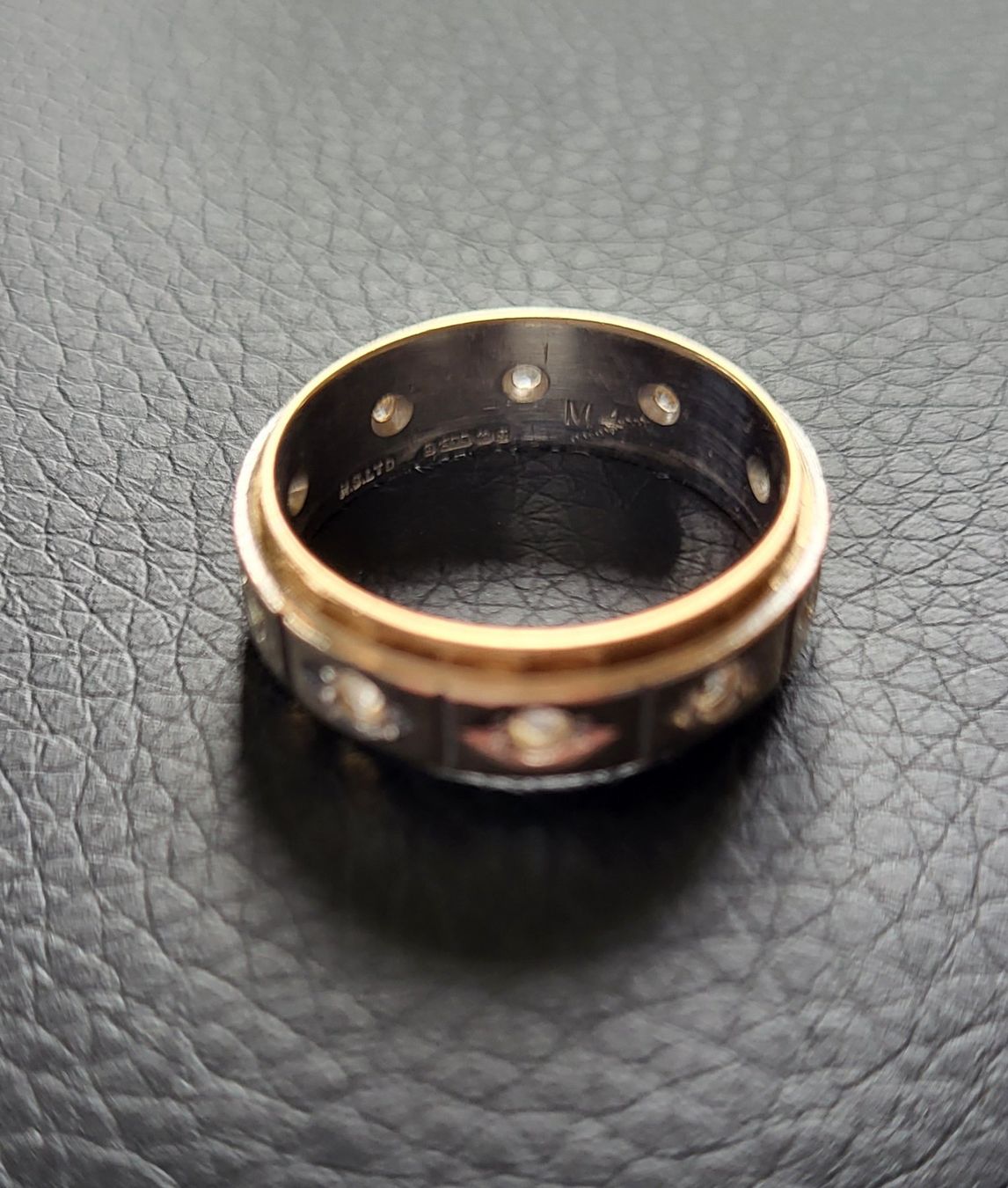 Anelli: Gold Alliance Ring Mit Steine – Usato da Wald ZH venduto da Dasilver 7